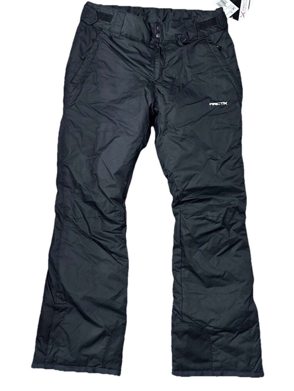 Arctix Snow Pants Womens L Black Insulated Zip Pockets Winter Ski Snowboard NEW